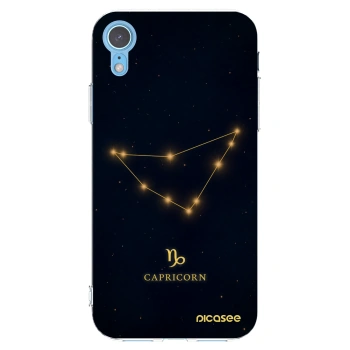 Picasee Apple iPhone XR Hülle - Transparentes Silikon - CAPRICORN