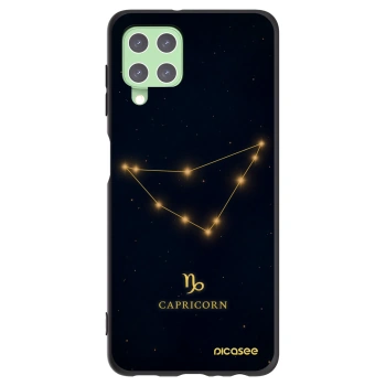 Picasee Samsung Galaxy A22 A225F 4G Hülle - Schwarzes Silikon - CAPRICORN