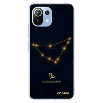 Picasee Xiaomi 11 Lite 5G NE Hülle - Transparentes Silikon - CAPRICORN