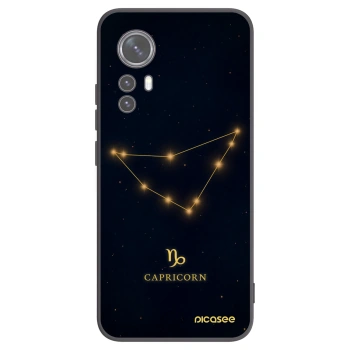 Picasee Xiaomi 12 Hülle - Schwarzes Silikon - CAPRICORN