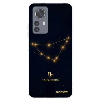 Picasee Xiaomi 12 Pro Hülle - Transparentes Silikon - CAPRICORN