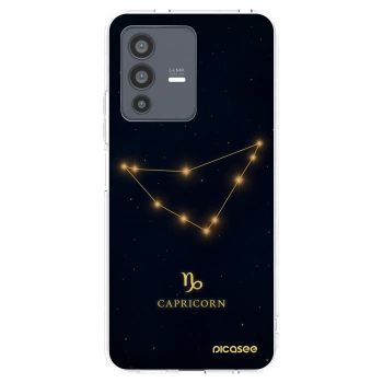 Picasee Vivo V23 5G Hülle - Transparentes Silikon - CAPRICORN