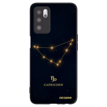 Picasee OPPO A16 Hülle - Schwarzes Silikon - CAPRICORN