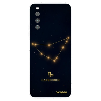 Picasee Sony Xperia 10 IV 5G Hülle - Transparentes Silikon - CAPRICORN
