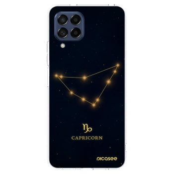 Picasee Samsung Galaxy M53 5G Hülle - Transparentes Silikon - CAPRICORN