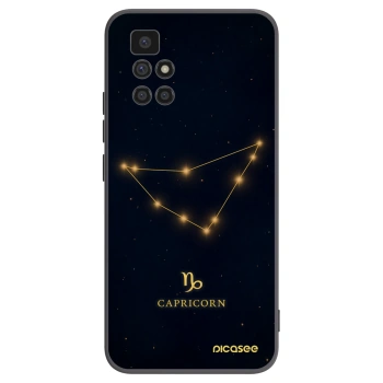 Picasee Xiaomi Redmi 10 (2022) Hülle - Schwarzes Silikon - CAPRICORN