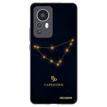 Picasee Xiaomi 12T Hülle - Schwarzes Silikon - CAPRICORN