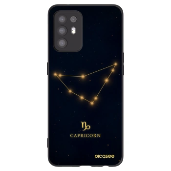 Picasee OPPO A94 5G Hülle - Schwarzes Silikon - CAPRICORN