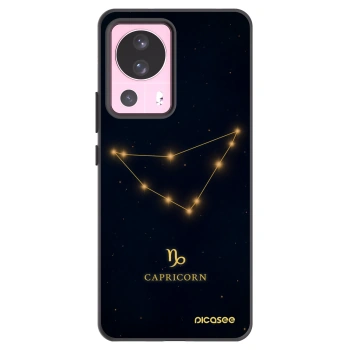 Picasee Xiaomi 13 Lite Hülle - Schwarzes Silikon - CAPRICORN