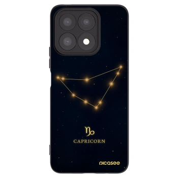 Picasee Honor X8a Hülle - Schwarzes Silikon - CAPRICORN