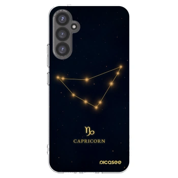 Picasee Samsung Galaxy A34 5G A346B Hülle - Transparentes Silikon - CAPRICORN