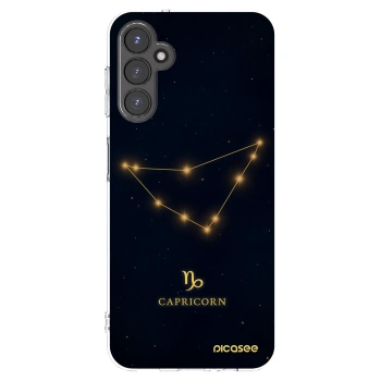 Picasee Samsung Galaxy A14 4G A145R Hülle - Transparentes Silikon - CAPRICORN
