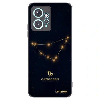 Picasee Xiaomi Redmi Note 12 4G Hülle - Schwarzes Silikon - CAPRICORN