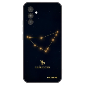 Picasee Samsung Galaxy A04s A047F Hülle - Schwarzes Silikon - CAPRICORN