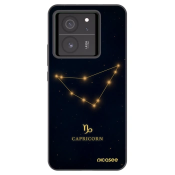Picasee Xiaomi 13T Hülle - Schwarzes Silikon - CAPRICORN