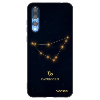 Picasee Huawei P20 Pro Hülle - Schwarzes Silikon - CAPRICORN