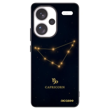 Picasee Xiaomi Redmi Note 13 Pro+ 5G Hülle - Schwarzes Silikon - CAPRICORN