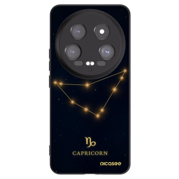 Picasee Xiaomi 14 Ultra Hülle - Schwarzes Silikon - CAPRICORN