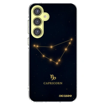 Picasee Samsung Galaxy A35 5G A356B Hülle - Transparentes Silikon - CAPRICORN
