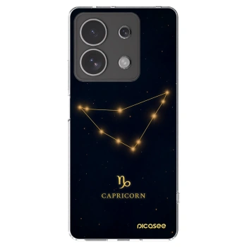 Picasee Xiaomi Redmi Note 13 4G Hülle - Transparentes Silikon - CAPRICORN