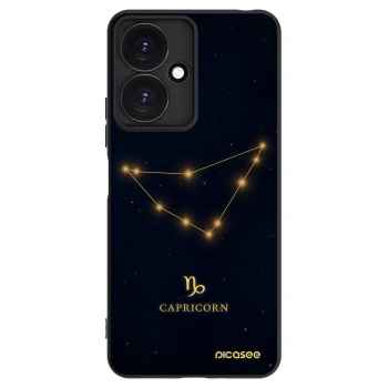 Picasee Xiaomi Redmi 13C 5G Hülle - Schwarzes Silikon - CAPRICORN