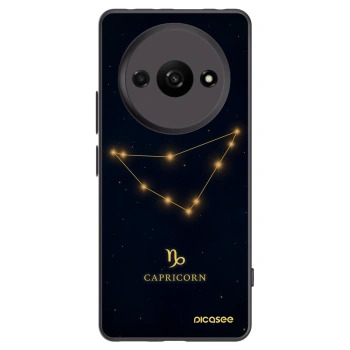 Picasee Xiaomi Redmi A3 Hülle - Schwarzes Silikon - CAPRICORN