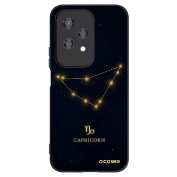 Picasee Honor 200 Lite Hülle - Schwarzes Silikon - CAPRICORN