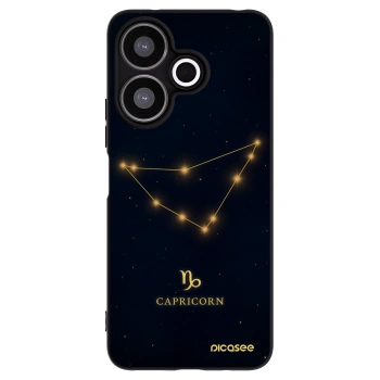 Picasee Xiaomi Redmi 13 4G Hülle - Schwarzes Silikon - CAPRICORN