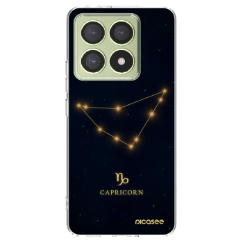 Picasee Xiaomi 14T Hülle - Transparentes Silikon - CAPRICORN
