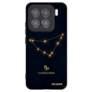Picasee Xiaomi 15 Hülle - Schwarzes Silikon - CAPRICORN