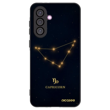 Picasee Samsung Galaxy A56 5G A566B Hülle - Schwarzes Silikon - CAPRICORN