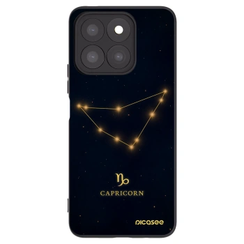 Picasee Honor X8c Hülle - Schwarzes Silikon - CAPRICORN