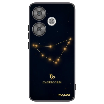 Picasee Xiaomi Poco F6 Hülle - Schwarzes Silikon - CAPRICORN