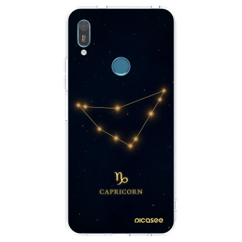 Picasee Huawei Y6 2019 Hülle - Transparentes Silikon - CAPRICORN