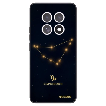 Picasee Xiaomi Redmi Note 15 Hülle - Schwarzes Silikon - CAPRICORN