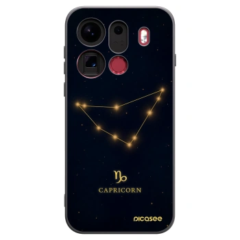 Picasee OPPO Find X9 Pro Hülle - Schwarzes Silikon - CAPRICORN