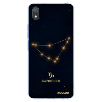 Picasee Xiaomi Redmi 7A Hülle - Transparentes Silikon - CAPRICORN