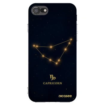 Picasee Apple iPhone 8 Hülle - Transparentes Silikon - CAPRICORN