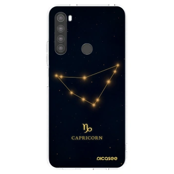 Picasee Xiaomi Redmi Note 8 Hülle - Transparentes Silikon - CAPRICORN