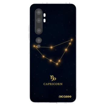Picasee Xiaomi Mi Note 10 (Pro) Hülle - Transparentes Silikon - CAPRICORN
