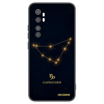 Picasee Xiaomi Mi Note 10 Lite Hülle - Schwarzes Silikon - CAPRICORN