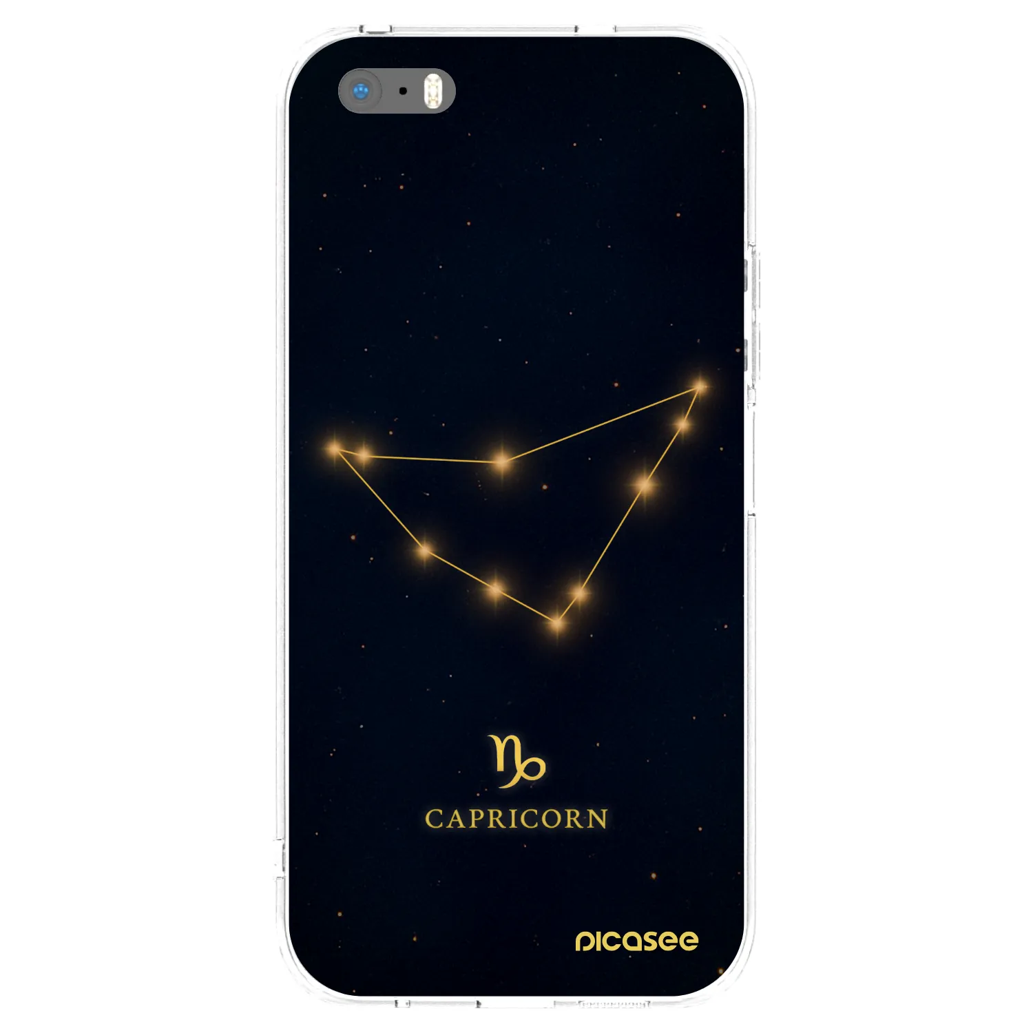 Picasee Apple iPhone 6 Plus/6S Plus Hülle - Transparentes Silikon - CAPRICORN