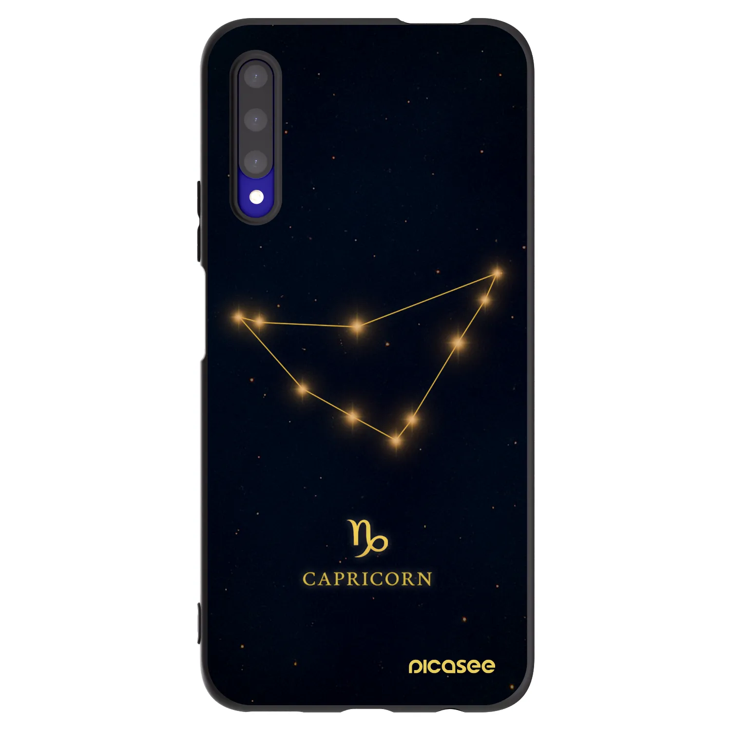 Picasee Honor 9X Pro Hülle - Schwarzes Silikon - CAPRICORN