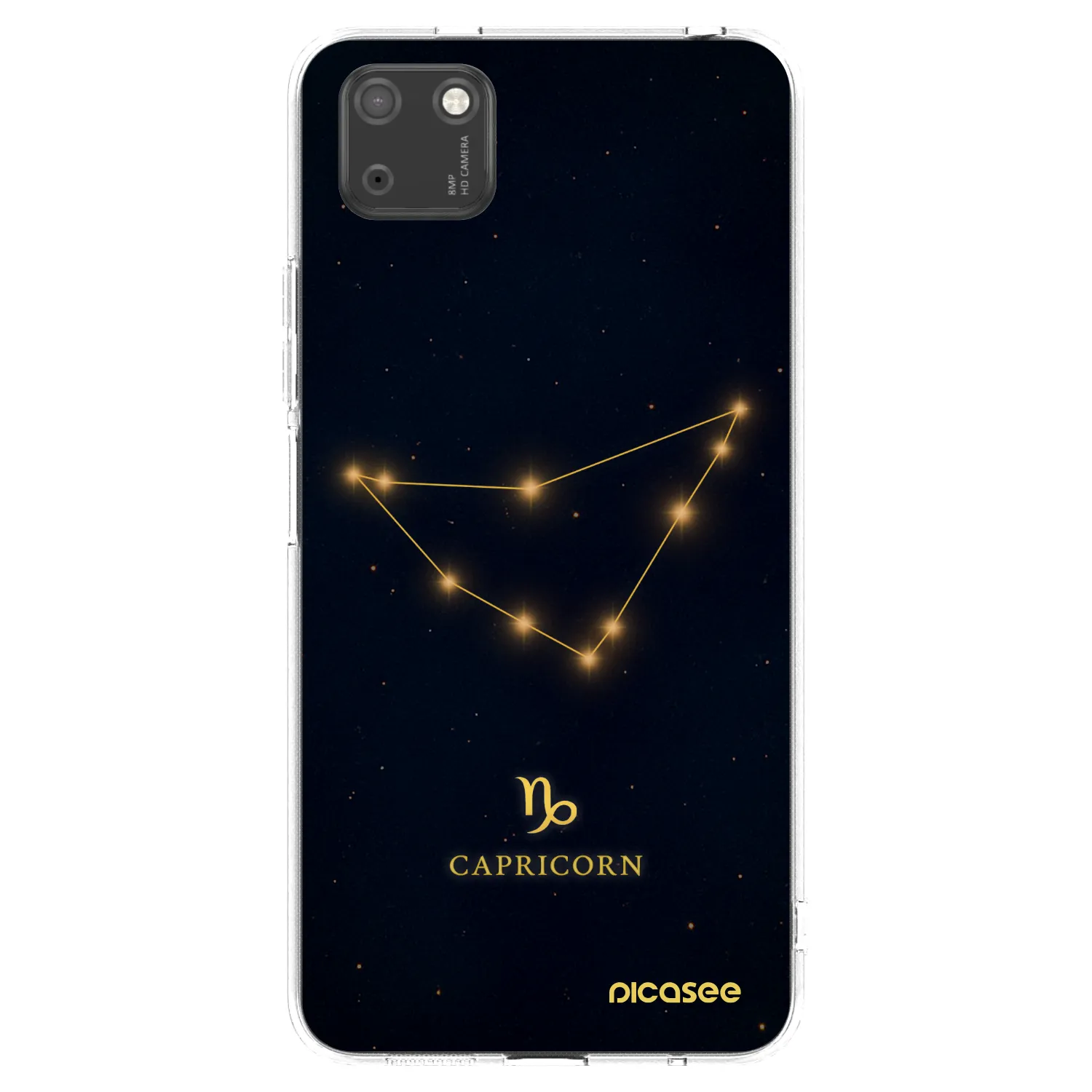 Picasee Huawei Y5P Hülle - Transparentes Silikon - CAPRICORN