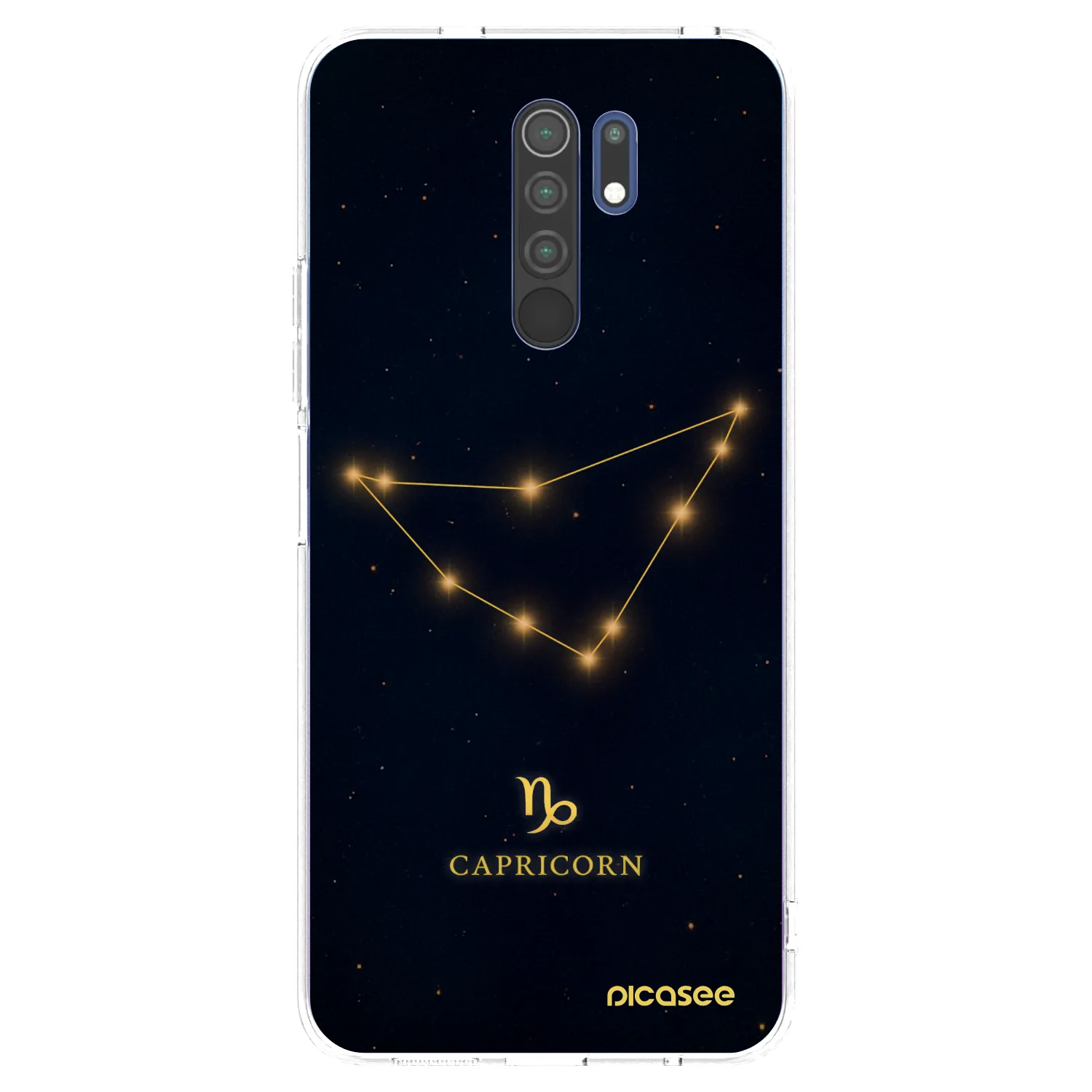 Picasee Xiaomi Redmi 9 Hülle - Transparentes Silikon - CAPRICORN