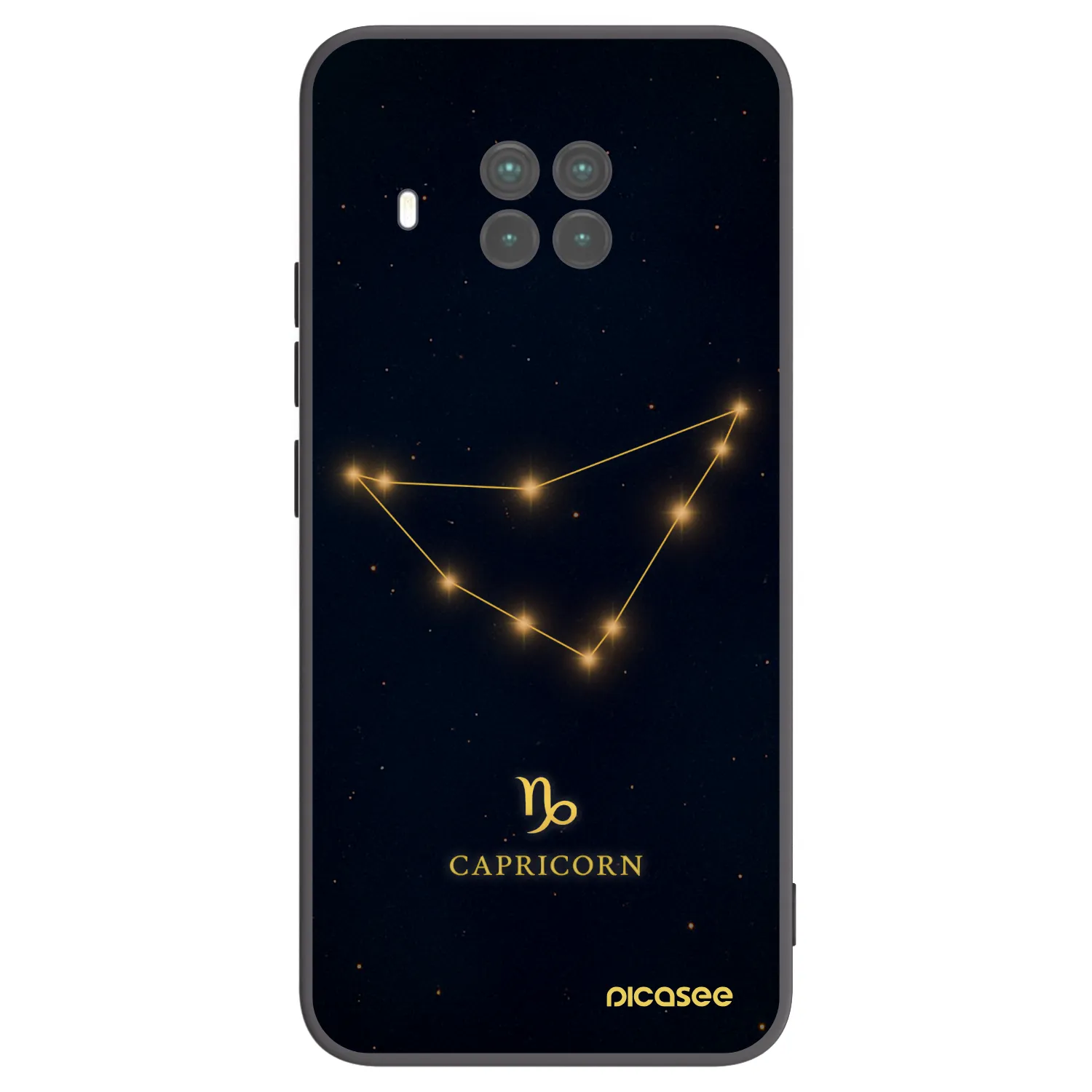 Picasee Xiaomi Mi 10T Lite Hülle - Schwarzes Silikon - CAPRICORN