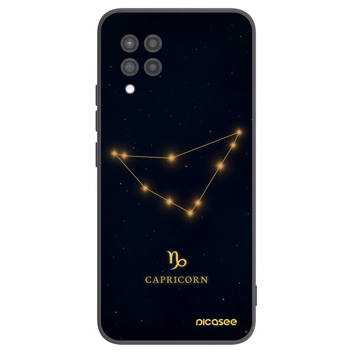 Picasee Samsung Galaxy A42 A426B Hülle - Schwarzes Silikon - CAPRICORN