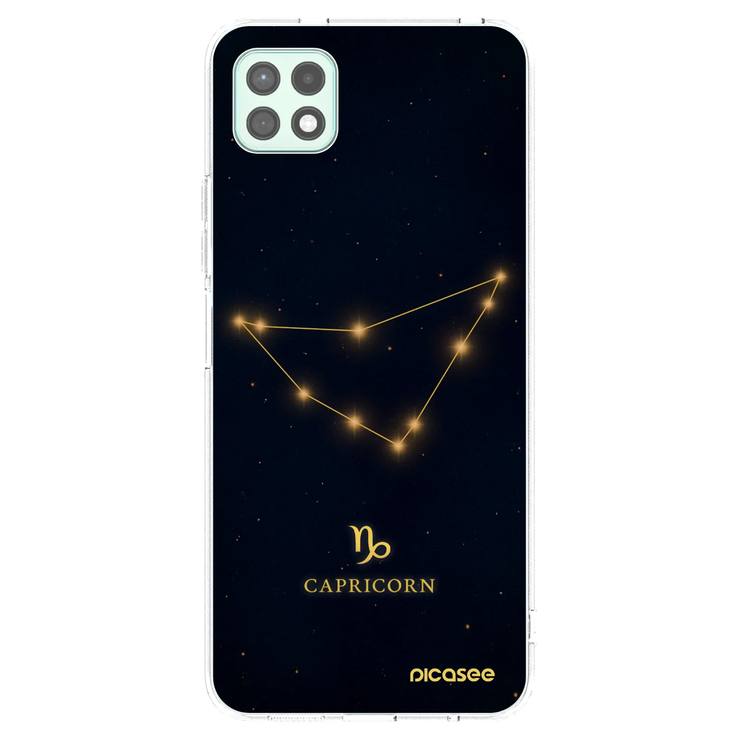 Picasee Samsung Galaxy A22 A226B 5G Hülle - Transparentes Silikon - CAPRICORN