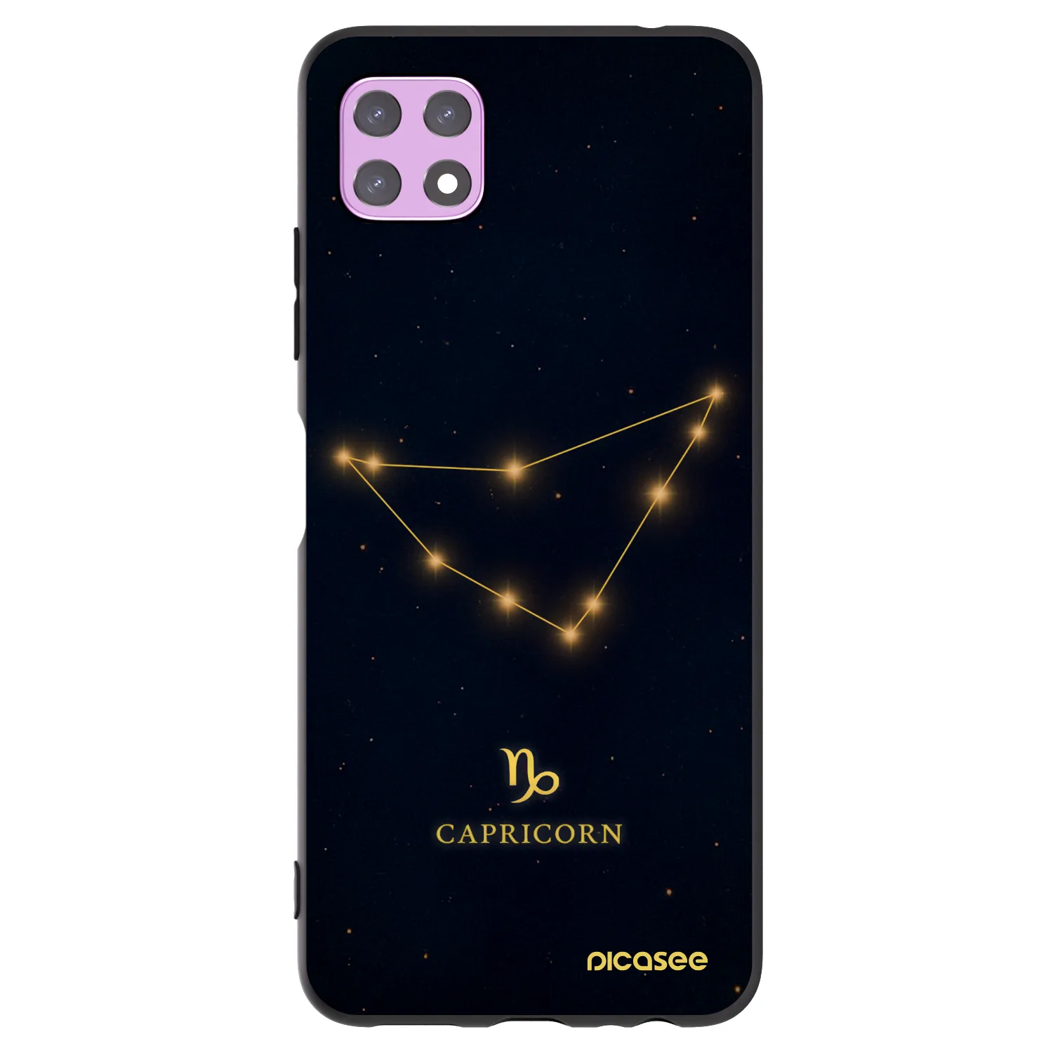 Picasee Samsung Galaxy A22 A226B 5G Hülle - Schwarzes Silikon - CAPRICORN