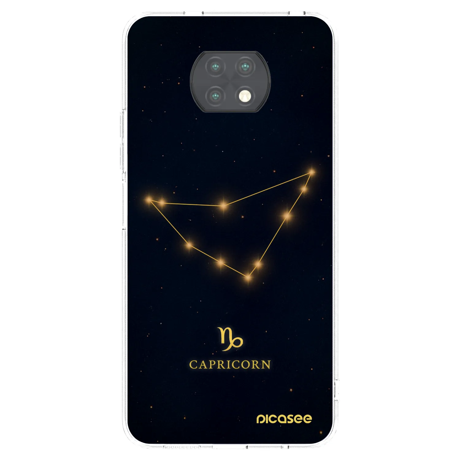 Picasee Xiaomi Redmi Note 9T Hülle - Transparentes Silikon - CAPRICORN